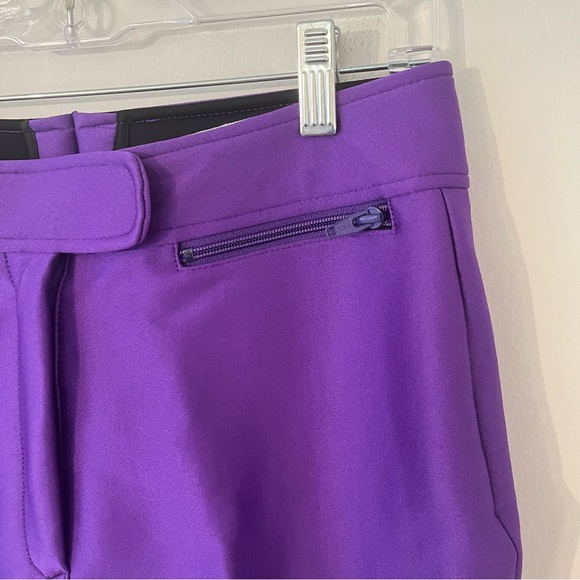 Fera Skiwear Purple Stirrup Ski Pants Wool Nylon Spandex (Bb) - Picture 2 of 16